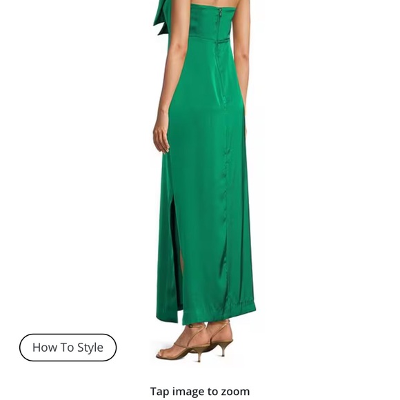 Lilly Pulitzer Formal Strapless Green Maxi Dress - Picture 2 of 6